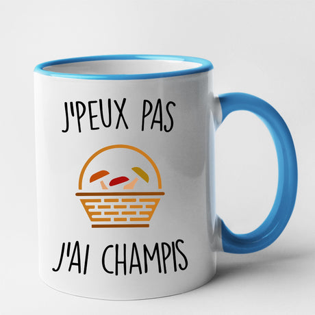 Mug J'peux pas j'ai champignons Bleu