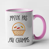 Mug J'peux pas j'ai champignons Rose