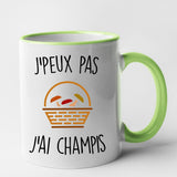 Mug J'peux pas j'ai champignons Vert