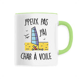 Mug J'peux pas j'ai char à voile 