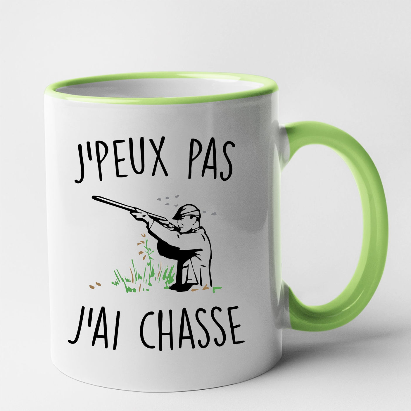 Mug J'peux pas j'ai chasse Vert