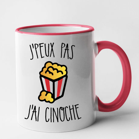 Mug J'peux pas j'ai cinoche Rouge