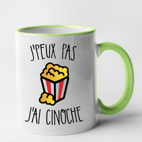 Mug J'peux pas j'ai cinoche Vert