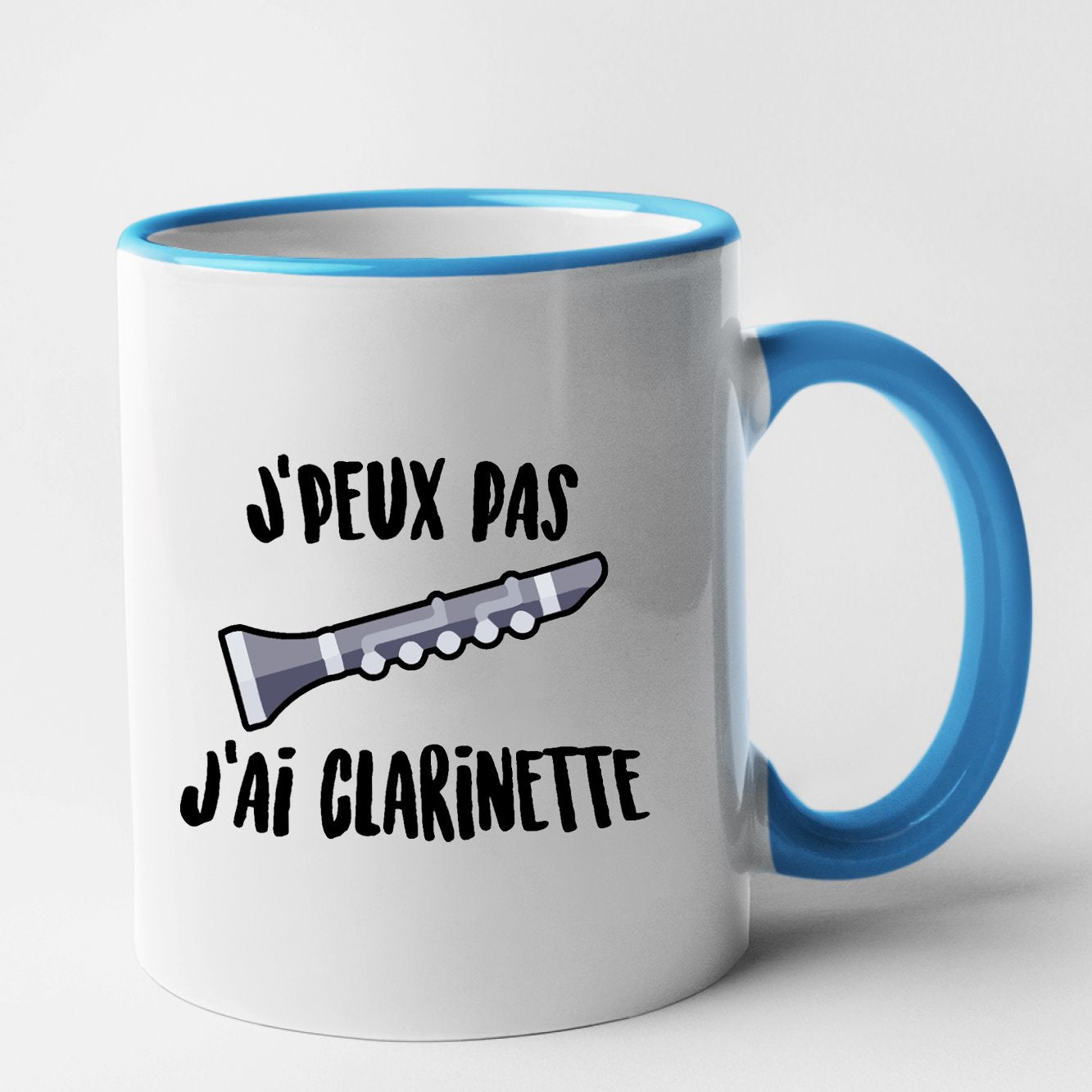 Mug J'peux pas j'ai clarinette Bleu