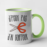 Mug J'peux pas j'ai coiffeur Vert