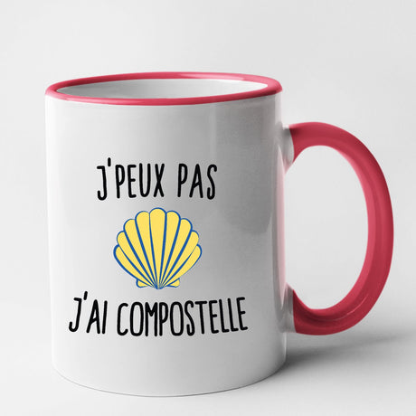 Mug J'peux pas j'ai Compostelle Rouge