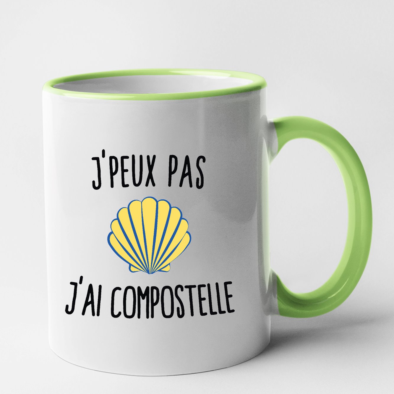 Mug J'peux pas j'ai Compostelle Vert