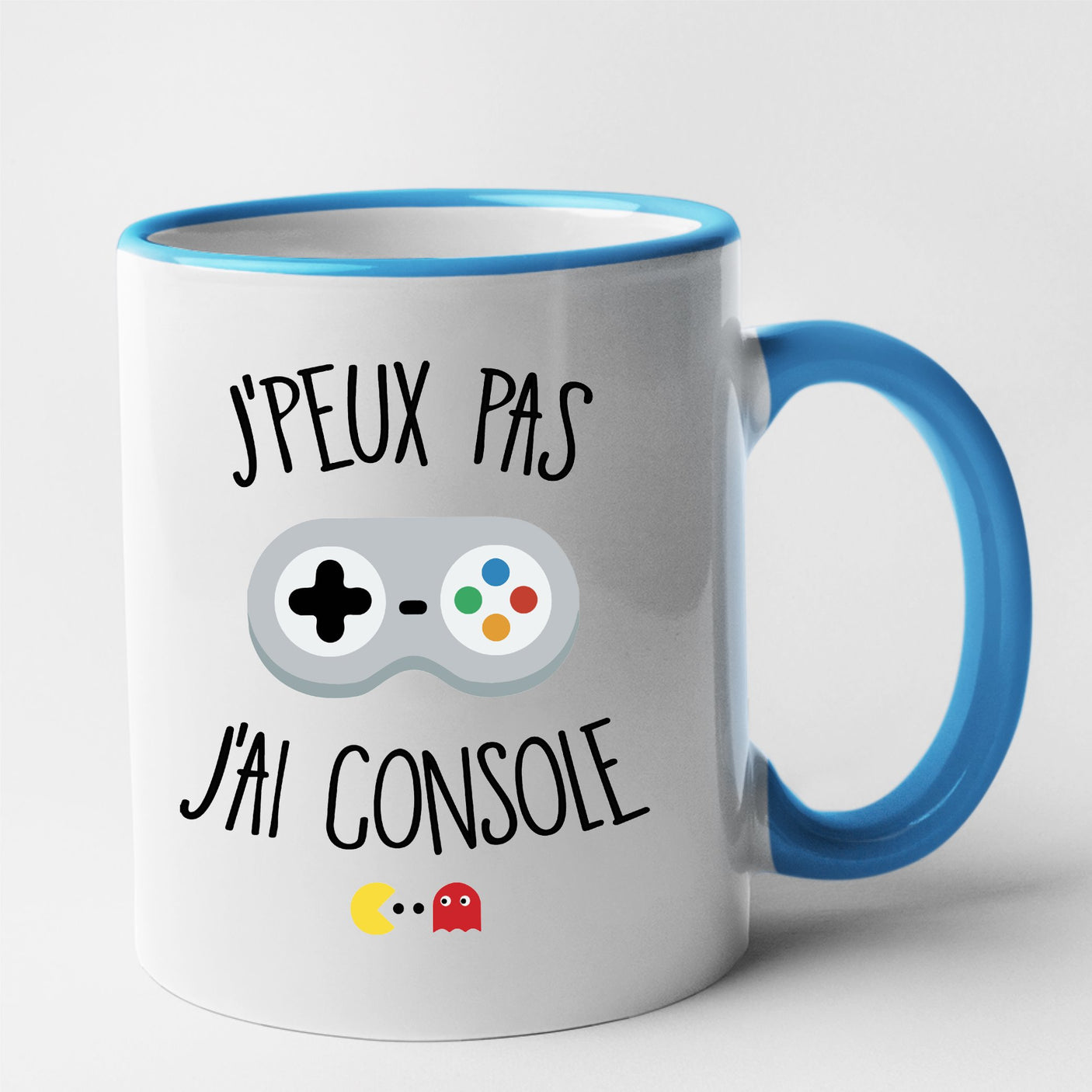 Mug J'peux pas j'ai console Bleu