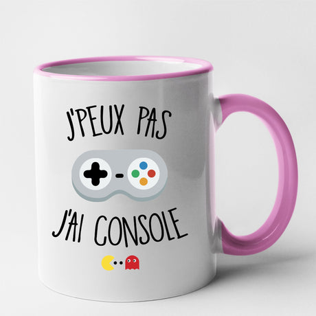 Mug J'peux pas j'ai console Rose