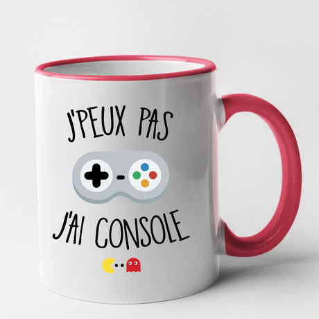 Mug J'peux pas j'ai console Rouge