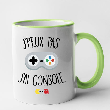 Mug J'peux pas j'ai console Vert