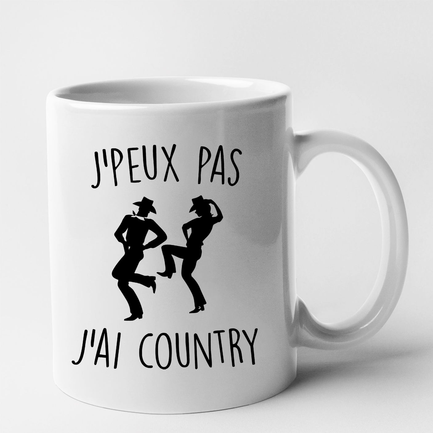 Mug J'peux pas j'ai country Blanc