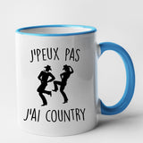 Mug J'peux pas j'ai country Bleu