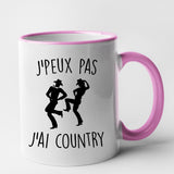 Mug J'peux pas j'ai country Rose