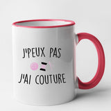 Mug J'peux pas j'ai couture Rouge