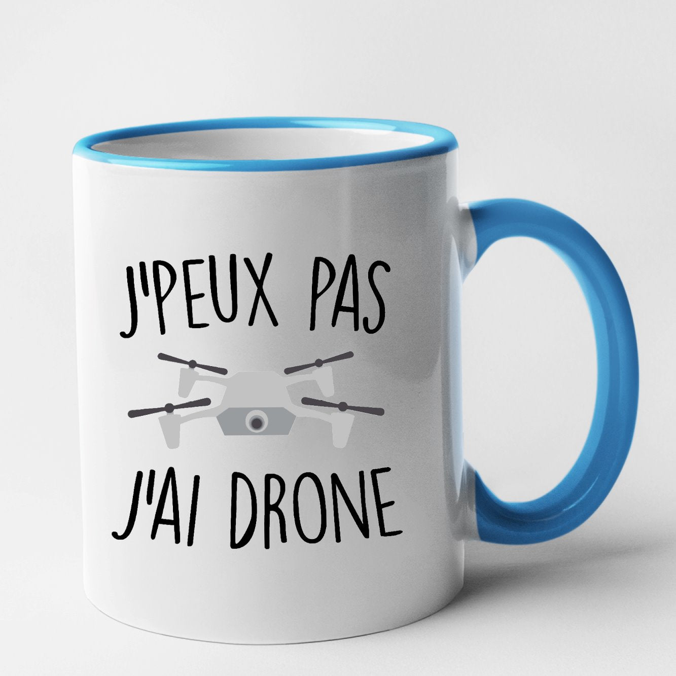 Mug J'peux pas j'ai drone Bleu