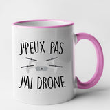 Mug J'peux pas j'ai drone Rose