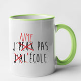 Mug J'peux pas j'ai école Vert