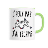 Mug J'peux pas j'ai escrime 