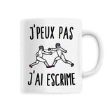 Mug J'peux pas j'ai escrime 