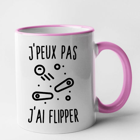 Mug J'peux pas j'ai flipper Rose