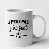 Mug J'peux pas j'ai foot Blanc