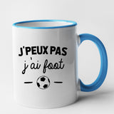 Mug J'peux pas j'ai foot Bleu