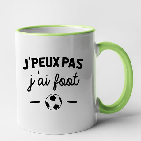 Mug J'peux pas j'ai foot Vert