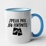 Mug J'peux pas j'ai Fortnite Bleu