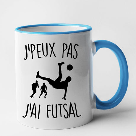 Mug J'peux pas j'ai futsal Bleu