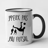 Mug J'peux pas j'ai futsal Noir