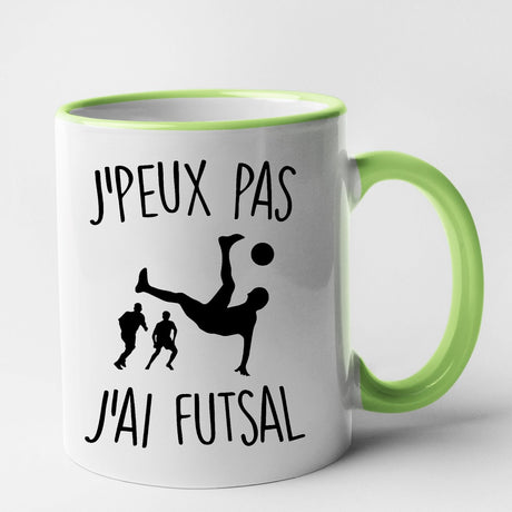 Mug J'peux pas j'ai futsal Vert