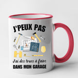 Mug J'peux pas j'ai garage Rouge