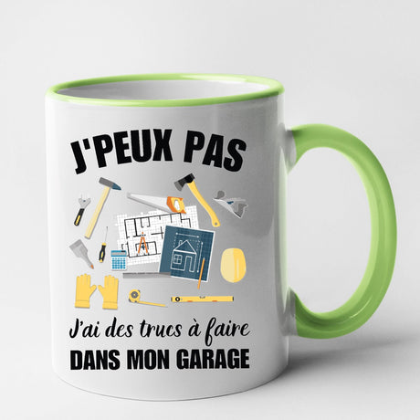 Mug J'peux pas j'ai garage Vert