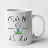 Mug J'peux pas j'ai golf Blanc