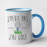 Mug J'peux pas j'ai golf Bleu