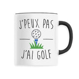 Mug J'peux pas j'ai golf 