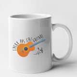 Mug J'peux pas j'ai guitare Blanc