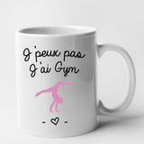 Mug J'peux pas j'ai gym Blanc