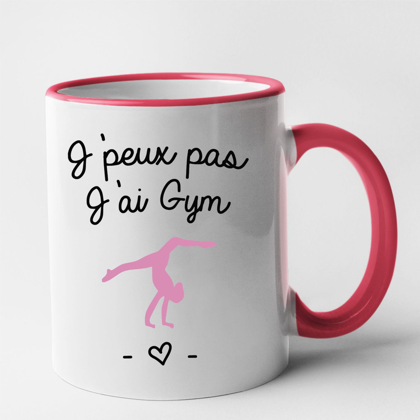 Mug J'peux pas j'ai gym Rouge