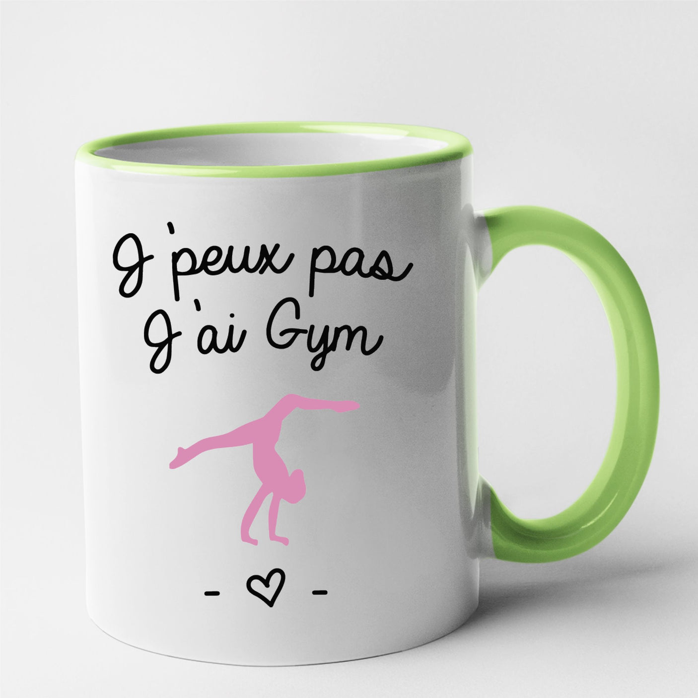 Mug J'peux pas j'ai gym Vert