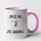 Mug J'peux pas j'ai handball Rose