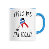 Mug J'peux pas j'ai hockey 