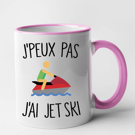 Mug J'peux pas j'ai jet ski Rose