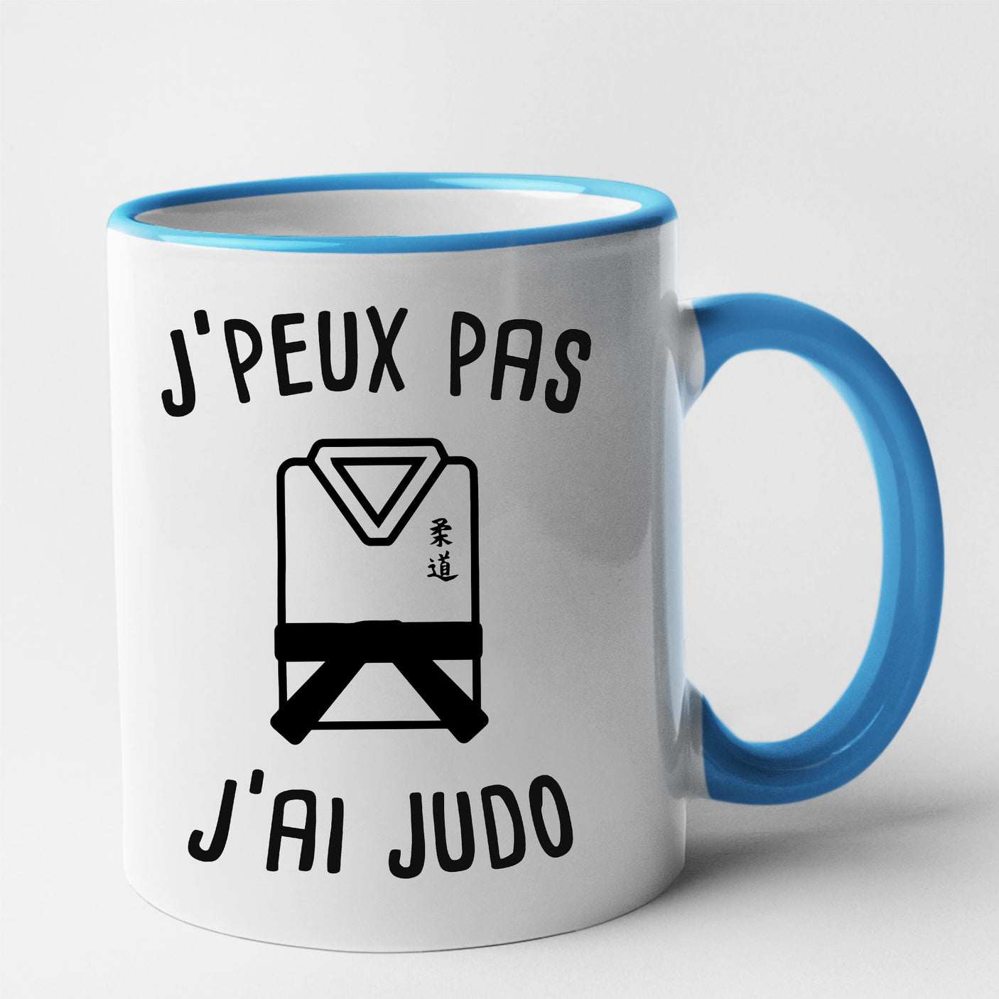 Mug J'peux pas j'ai judo Bleu