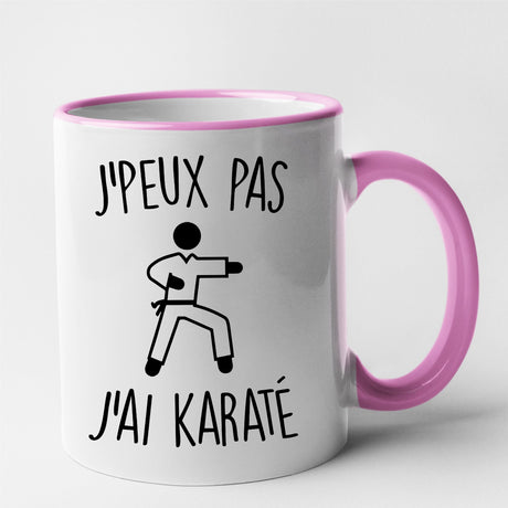 Mug J'peux pas j'ai karaté Rose