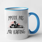 Mug J'peux pas j'ai karting Bleu