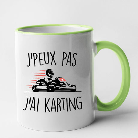 Mug J'peux pas j'ai karting Vert