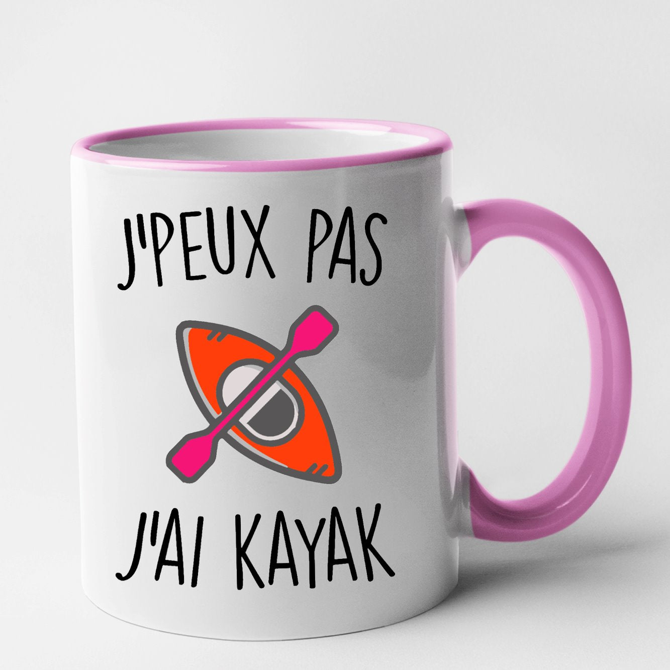 Mug J'peux pas j'ai kayak Rose