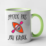 Mug J'peux pas j'ai kayak Vert